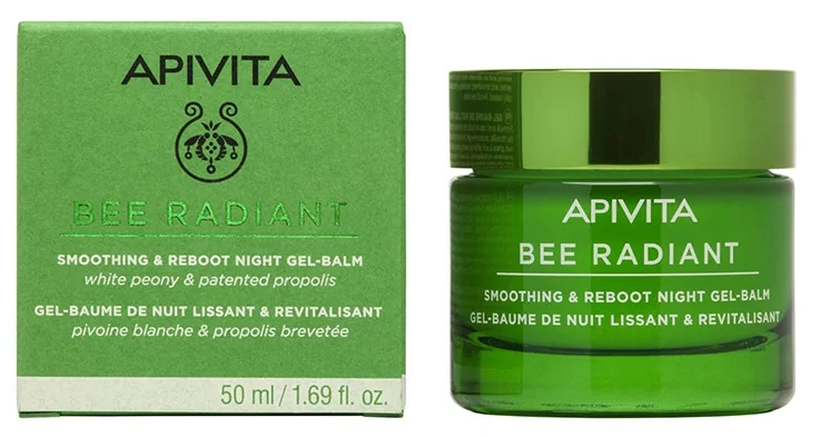 Apivita Gel detoxifiant pentru noapte si netezire Bee Radiant, 50ml
