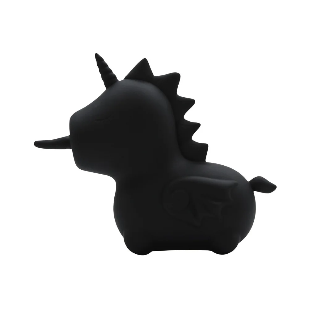 Vibrator clitoridian in forma de unicorn negru, 1 bucata, Unihorn