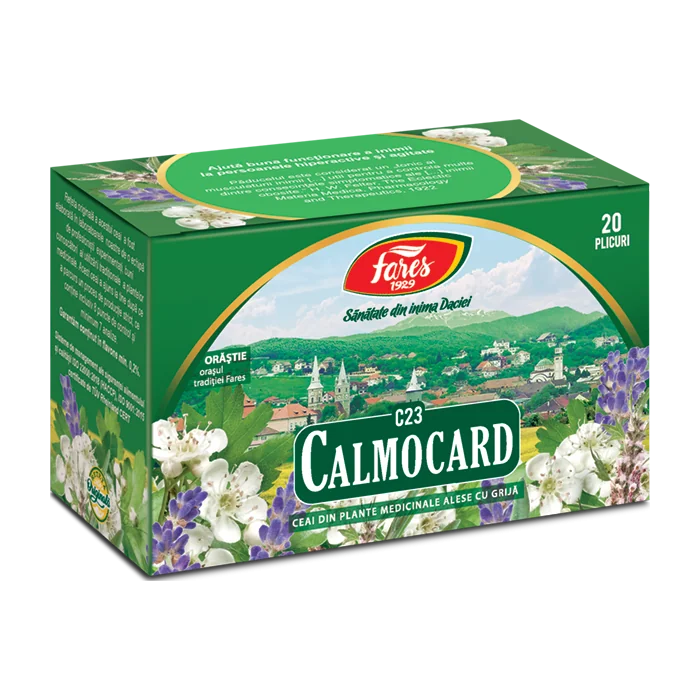 Ceai Calmocard C23, 20 plicuri, Fares