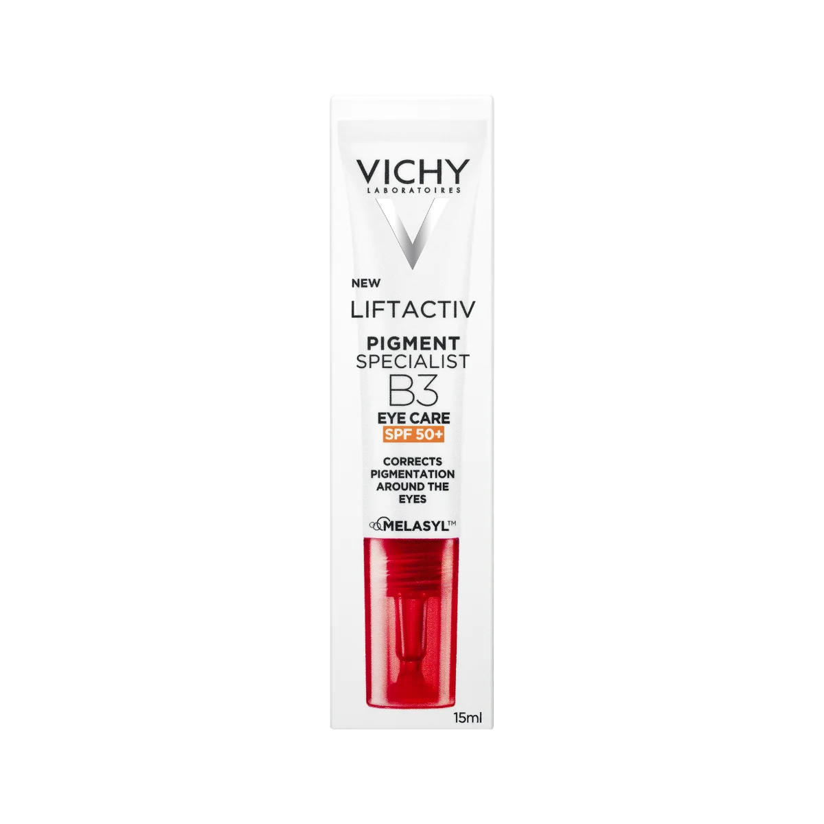 Crema pentru ingrijirea zonei ochilor LiftActiv B3 Pigment Specialist SPF50+ cu Melasyl™, 15ml, Vichy