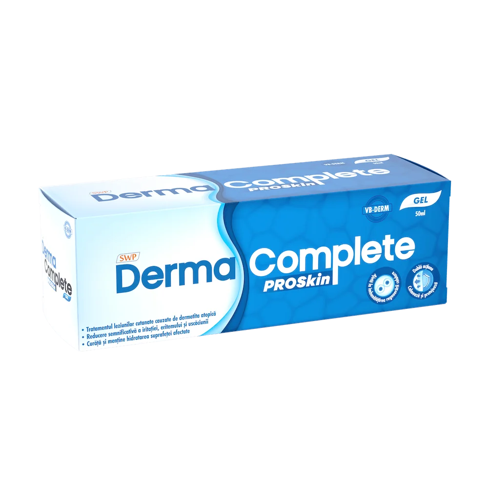 Gel pentru afectiuni cutanate ale pielii Derma Complete Proskin, 50ml, Sun Wave Pharma