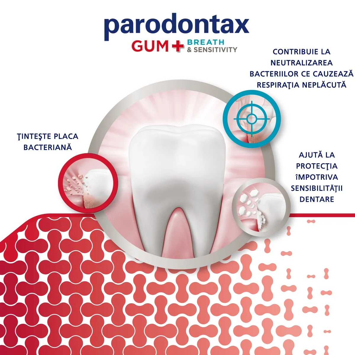 Pasta de dinti Gum + Breath Sensitivity and Whitening, 75ml, Parodontax