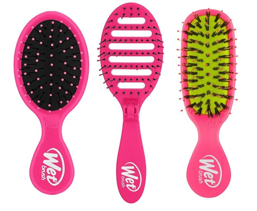 Kit perii de par Travel Trio, 3 bucati, Wet Brush