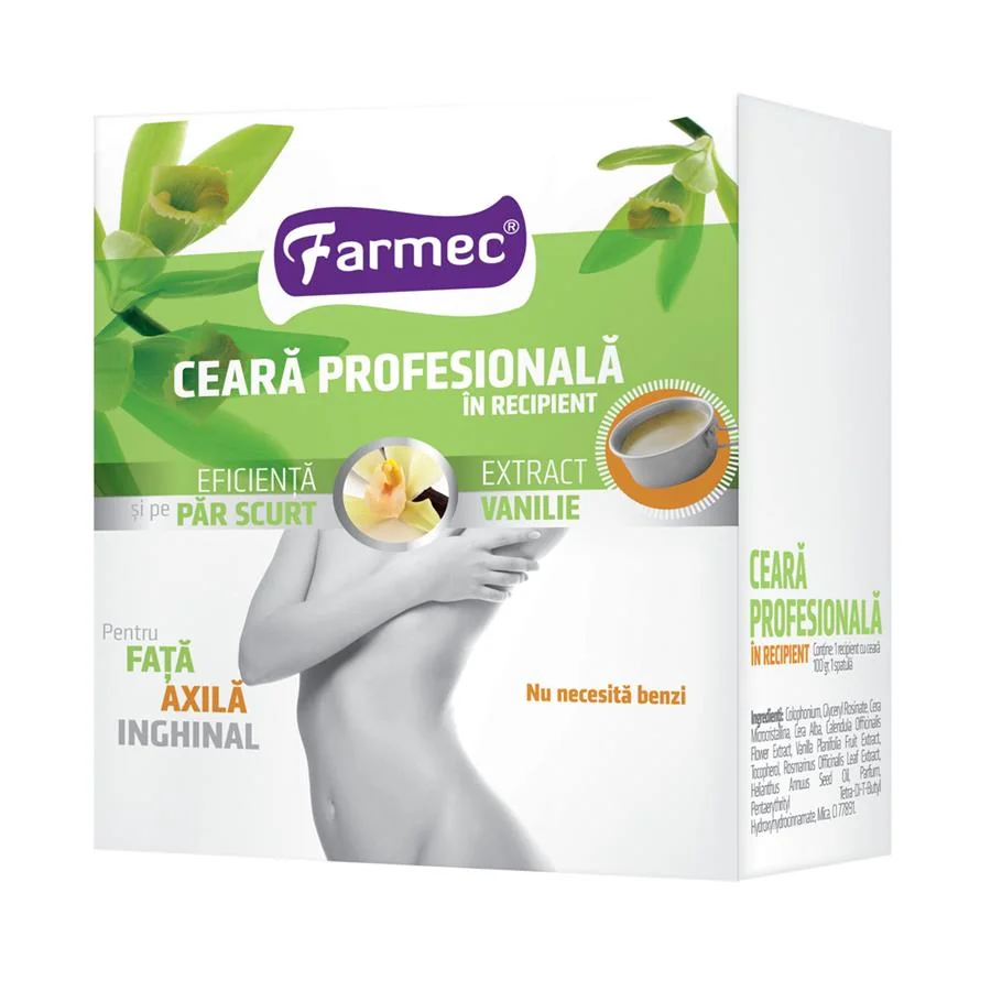 Ceara profesionala in recipient, 100g, Farmec