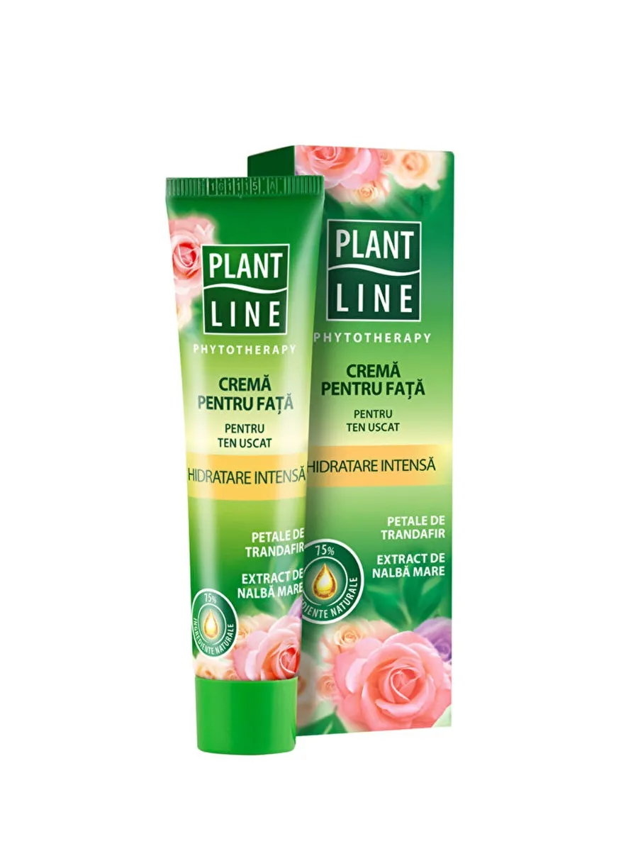 Crema hidratanta cu trandafir, 40ml, Plant Line