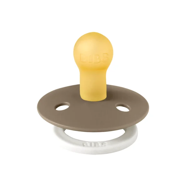 Suzeta fosforescenta din latex cu tetina rotunda pentru +0 luni Colour Glow Dark Oak, 1 bucata, Bibs