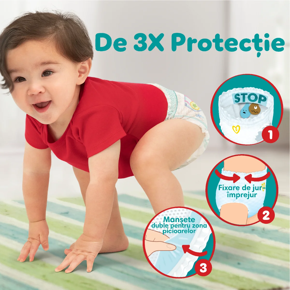 Scutece-chilotel Pants Marimea 6 Extra Large pentru 15+kg, 36 bucati, Pampers