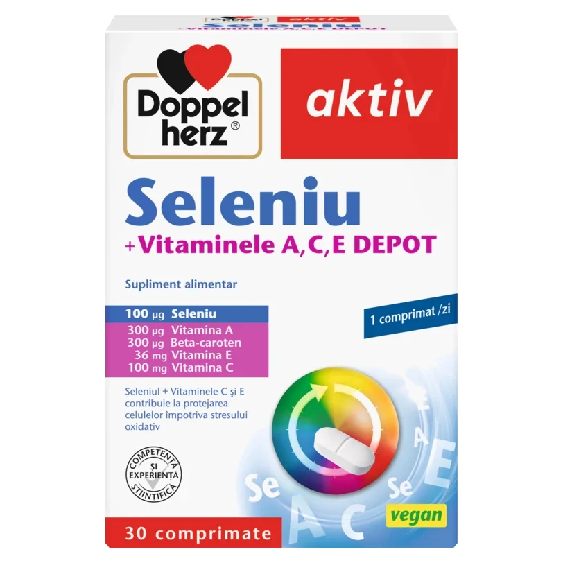 Seleniu + Vitaminele A, C, E Depot, 30 capsule, Doppelherz