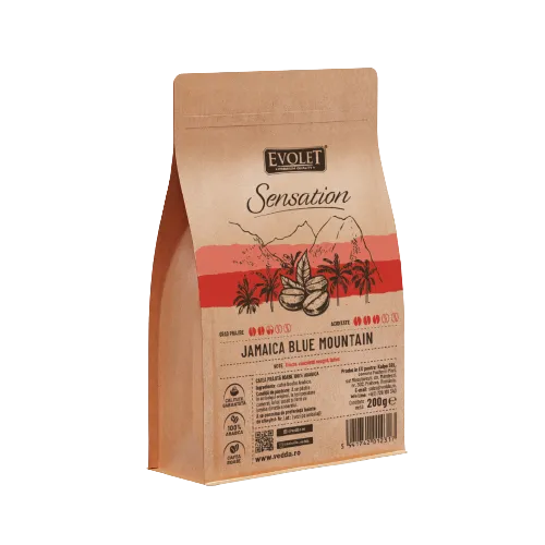 Cafea boabe Jamaica Blue Montain, 200g, Evolet