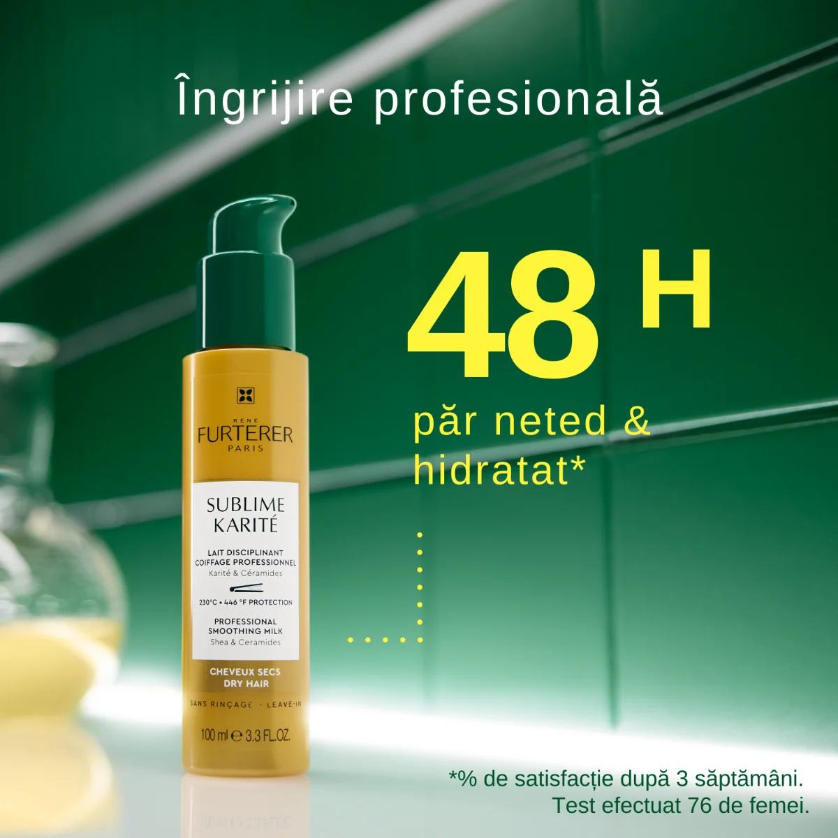 Crema hidratanta leave-in penru par uscat Karite Hydra, 100ml, Rene Furterer