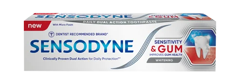 Pasta de dinti Sensitivity & Gum Whitening, 75ml, Sensodyne Pasta de dinti Sensitivity & Gum Whitening, 75ml, Sensodyne