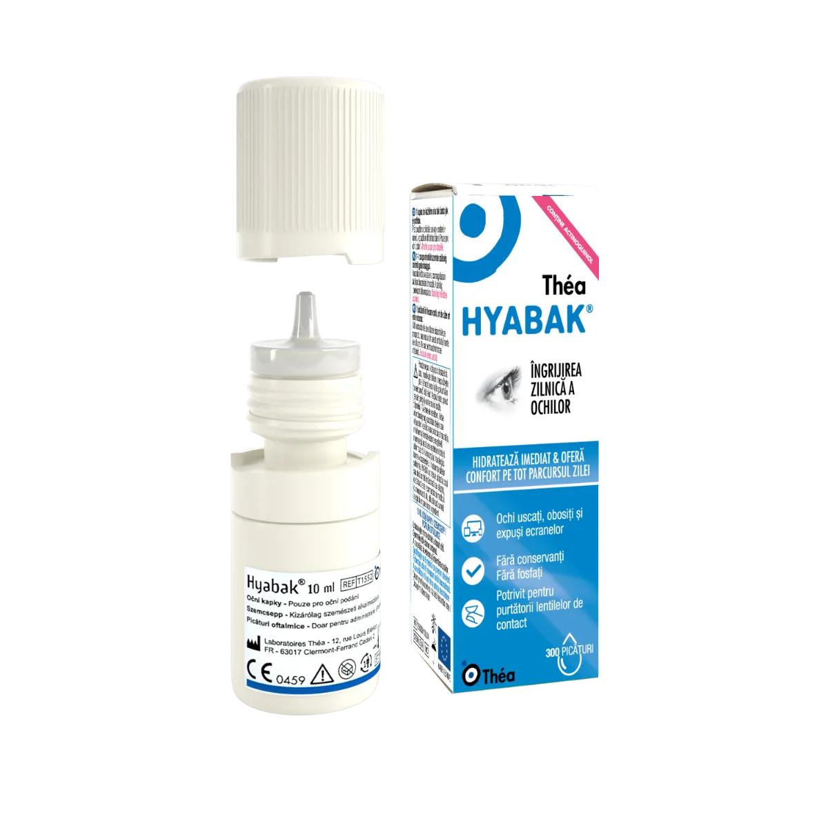 Hyabak solutie oftalmica 0.15%, 10ml, Thea
