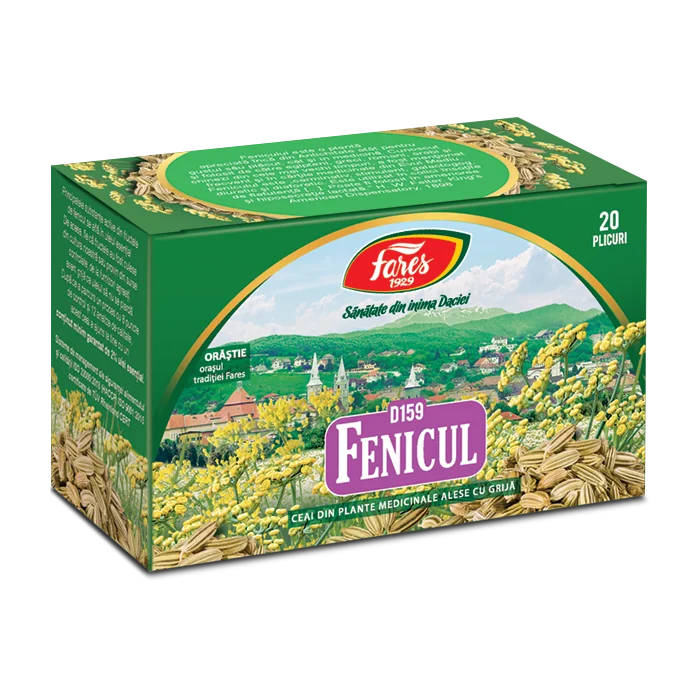 Ceai de fenicul, 20 plicuri, Fares