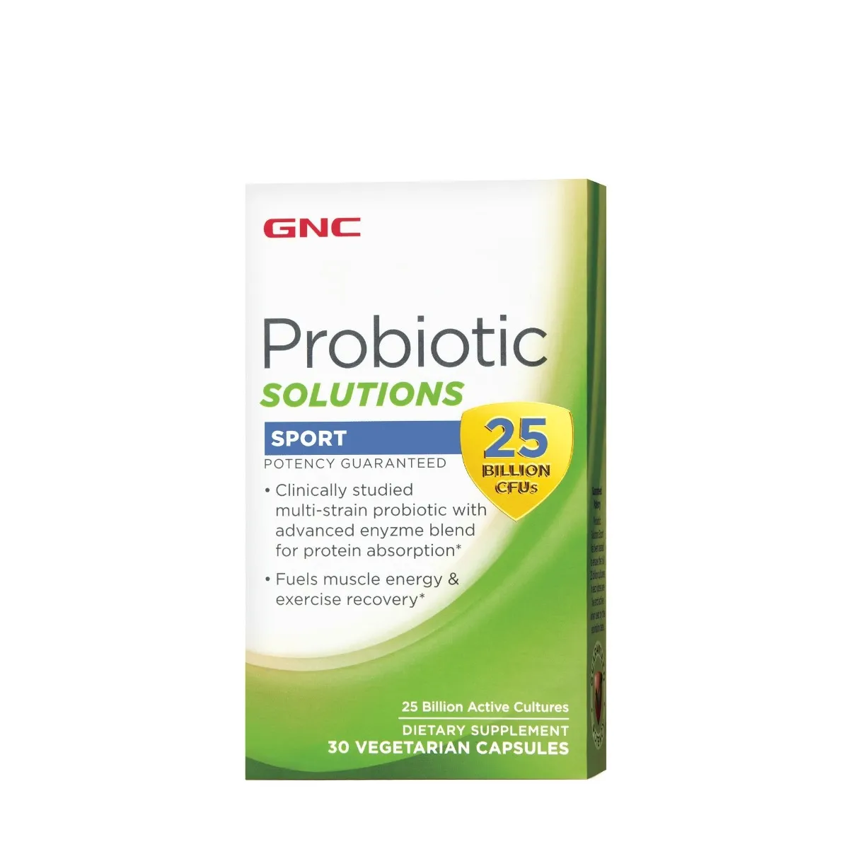 Probiotic Solutions Sport 25 Miliarde CFU, 30 capsule, GNC
