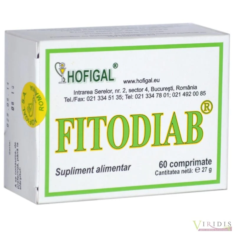 Fitodiab, 60 comprimate, Hofigal | Dr.Max Farmacie | Dr. Max Farmacia
