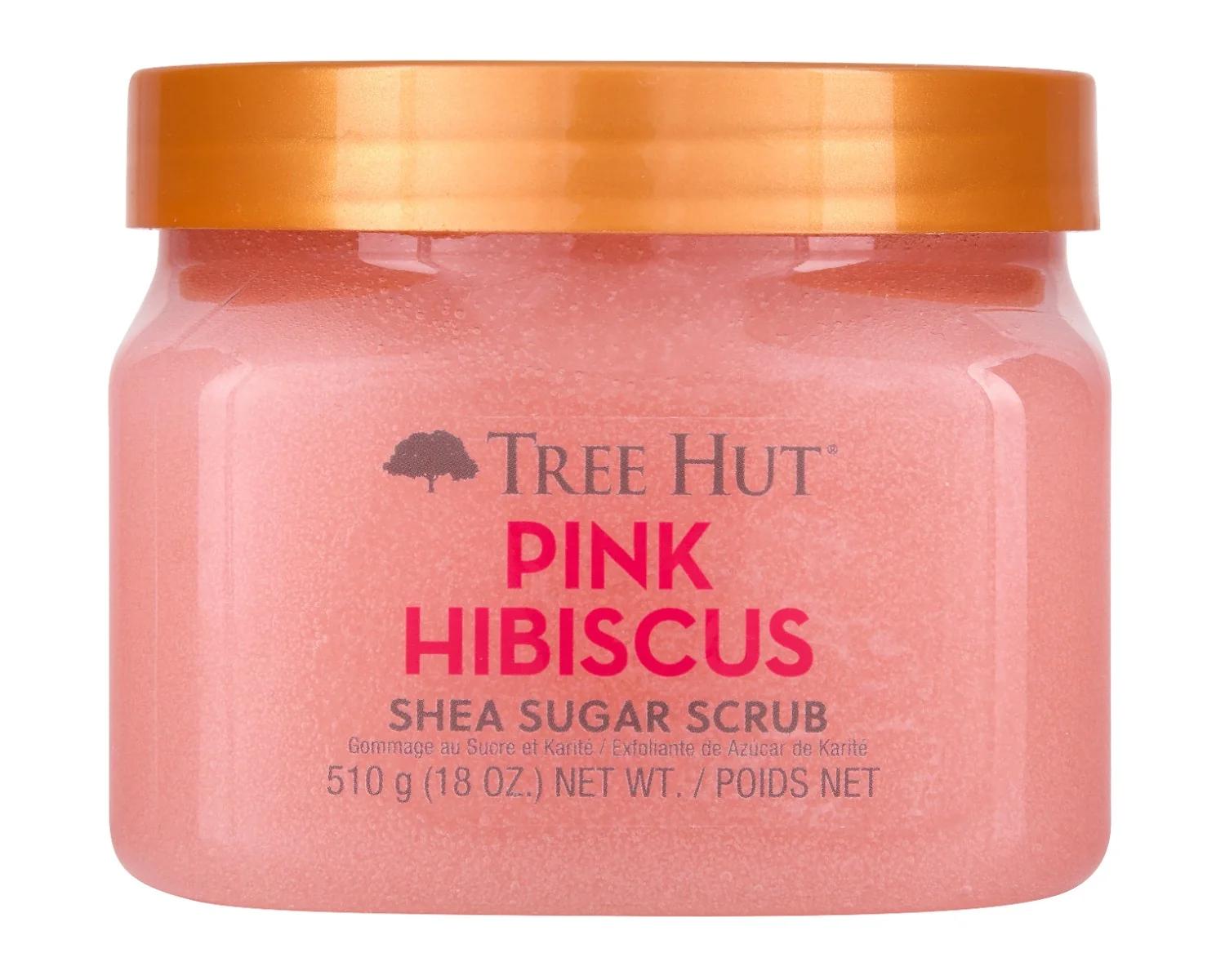 Scrub de corp Pink Hibiscus Shea Sugar, 510g, Tree Hut