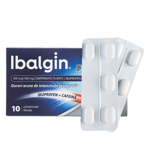 Ibalgin Duo 400mg/100mg, 10 comprimate, Sanofi 