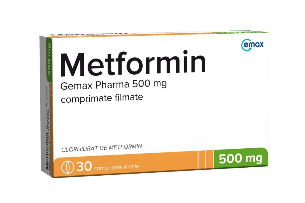 Metformin 500mg, 30 comprimate filmate, Gemax