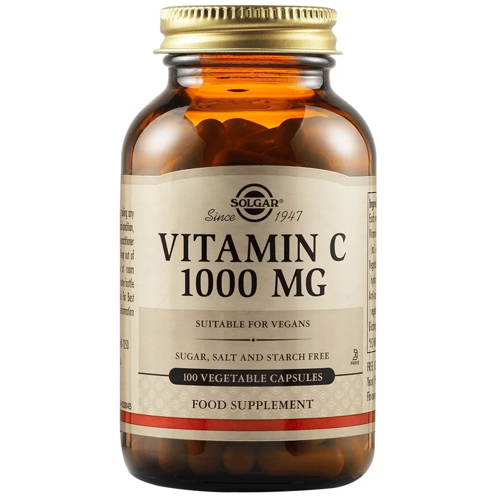 Vitamina C 1000mg, 100 capsule, Solgar