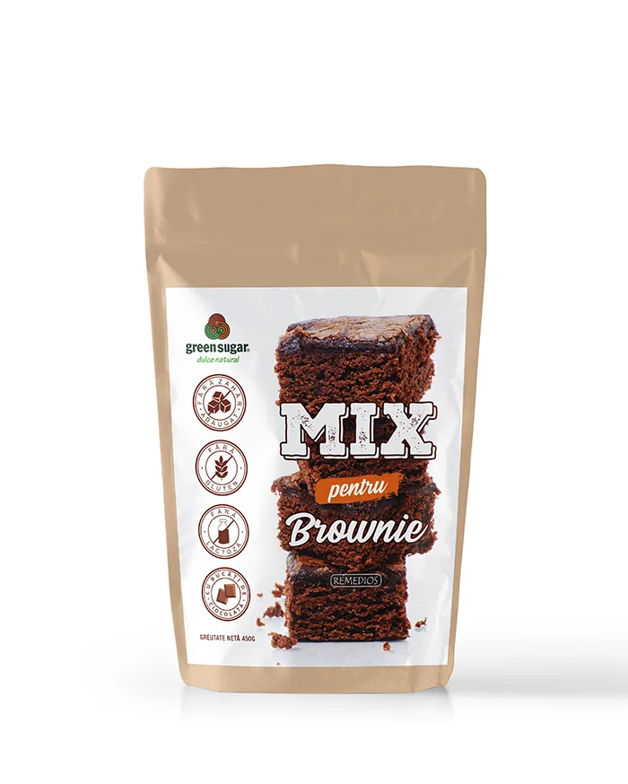 Mix brownie fara gluten, 450g, Laboratoarele Remedia