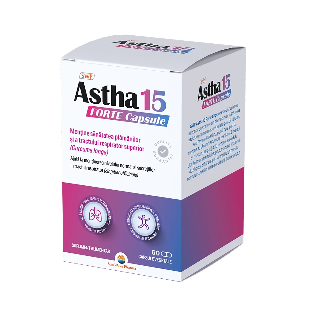 Astha 15 Forte, 60 capsule vegetale, Sunwave Pharma