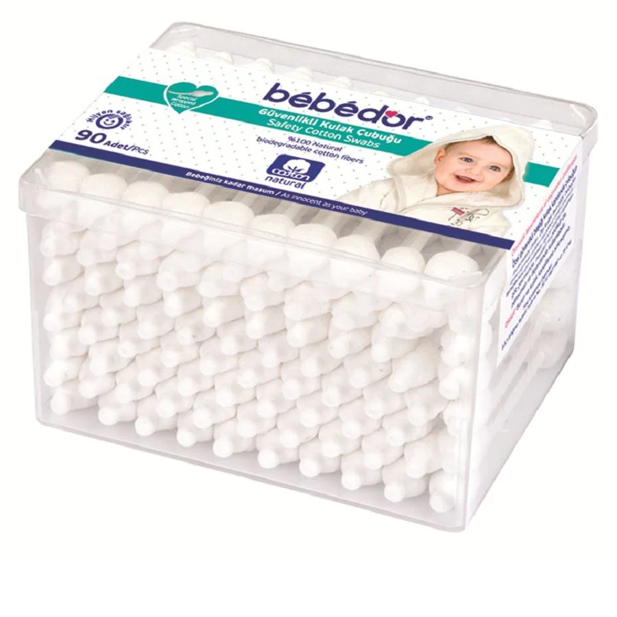 Betisoare din bumbac 459, 90 bucati, Bebe D'Or