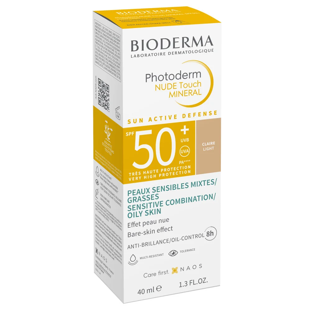 Fluid Nude Touch Mineral pentru ten deschis cu SPF50+ Photoderm, 40ml, Bioderma