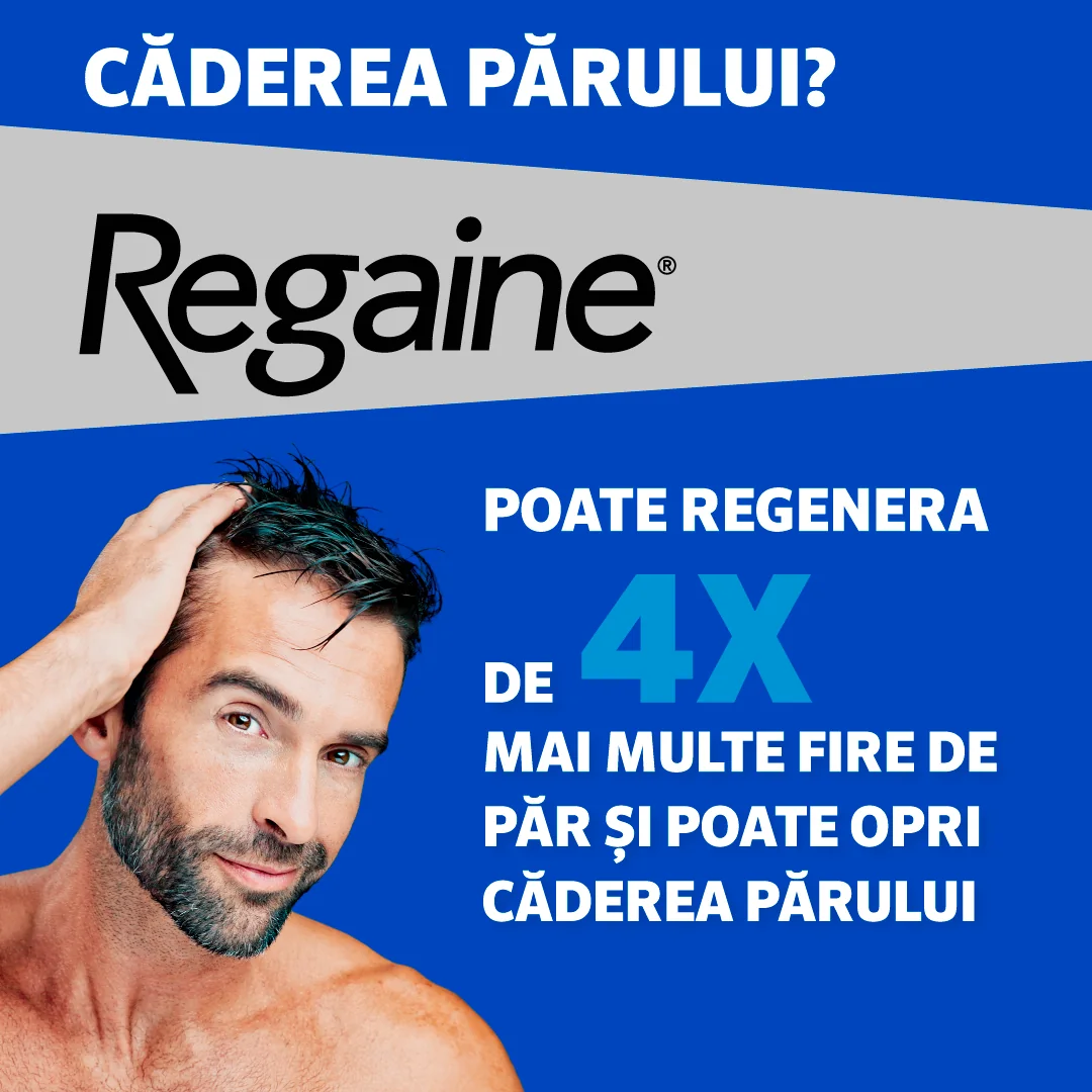 Regaine spuma cutanata impotriva caderii parului 50 mg/g, 60 gr, Johnson&Johnson