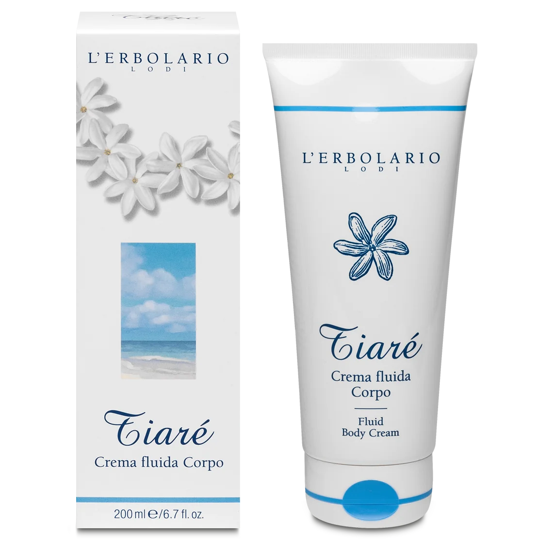 L'Erbolario Tiare Crema de corp fluida, 200ml