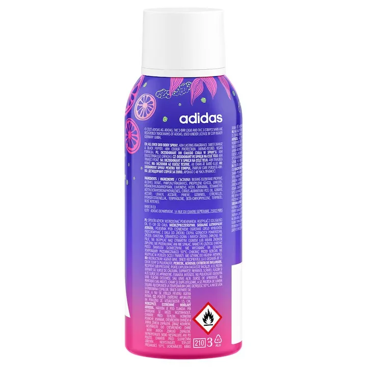 Deodorant spray Vibes Spark Up, 150ml, Adidas