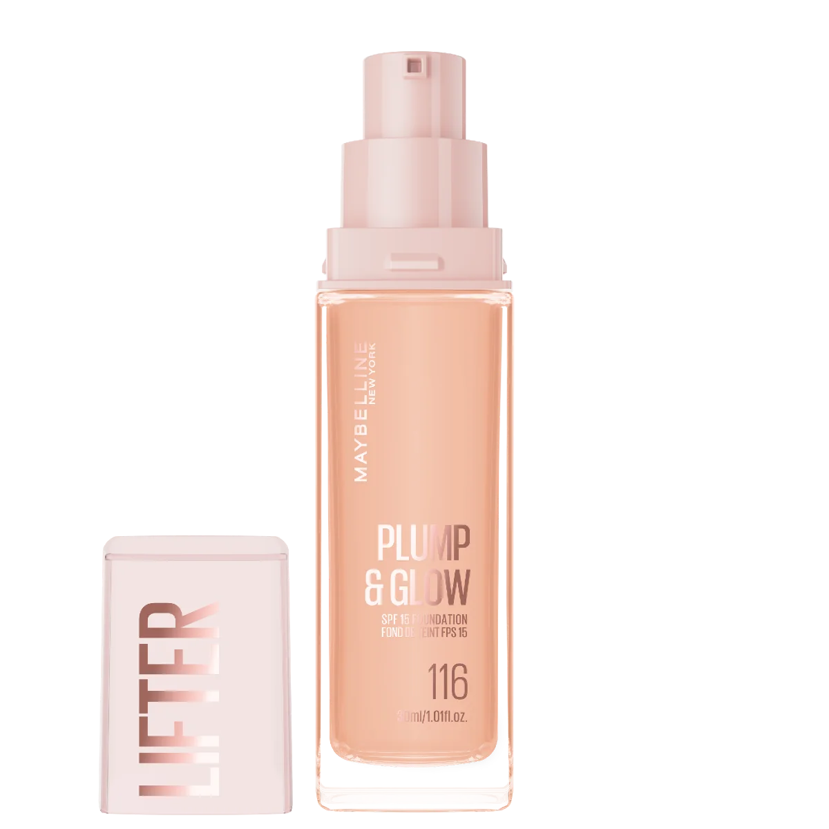 Fond de ten Lifter Plump & Glow Nr. 116, 30ml, Maybelline