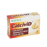 Calcivid 600 mg/400 UI, 30 comprimate, Beres