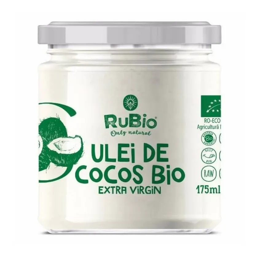 Ulei de cocos extra virgin ecologic, 175ml, Rubio