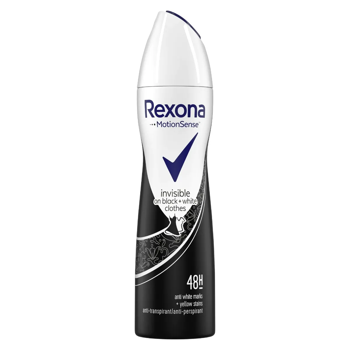 Deodorant spray Invisible Black&White, 150ml, Rexona