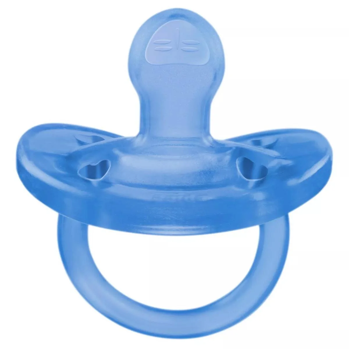 Suzeta anatomica din silicon PhysioSoft 6-16 luni Bleu, 1 bucata, Chicco
