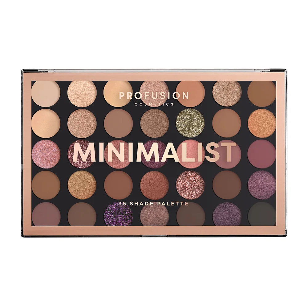 Paleta de farduri cu 35 de nuante Minimalist, 285g, Profusion Cosmetics