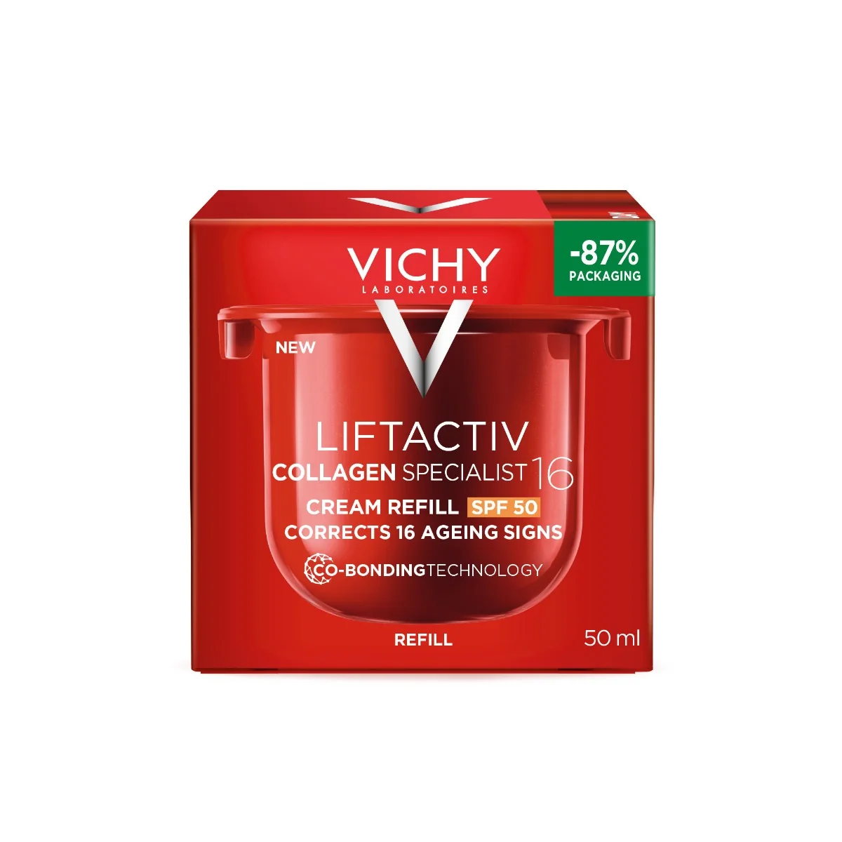Rezerva crema antirid de zi Liftactiv Collagen Specialist 16 SPF 50, 50ml, Vichy