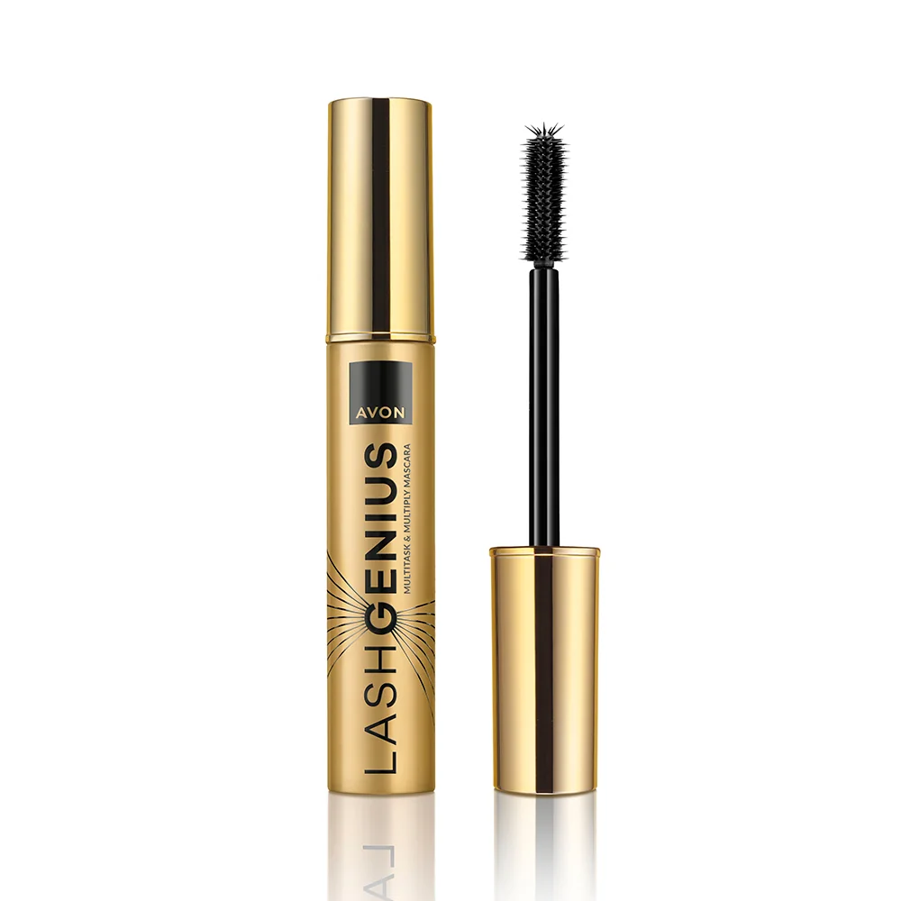 Mascara Lash Genius Multitask & Multiply Brown Black, 10ml, Avon