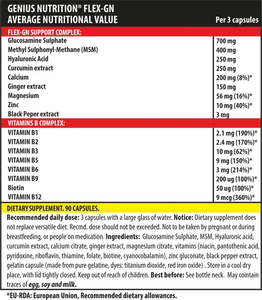 Flex-GN, 90 capsule, Genius Nutrition