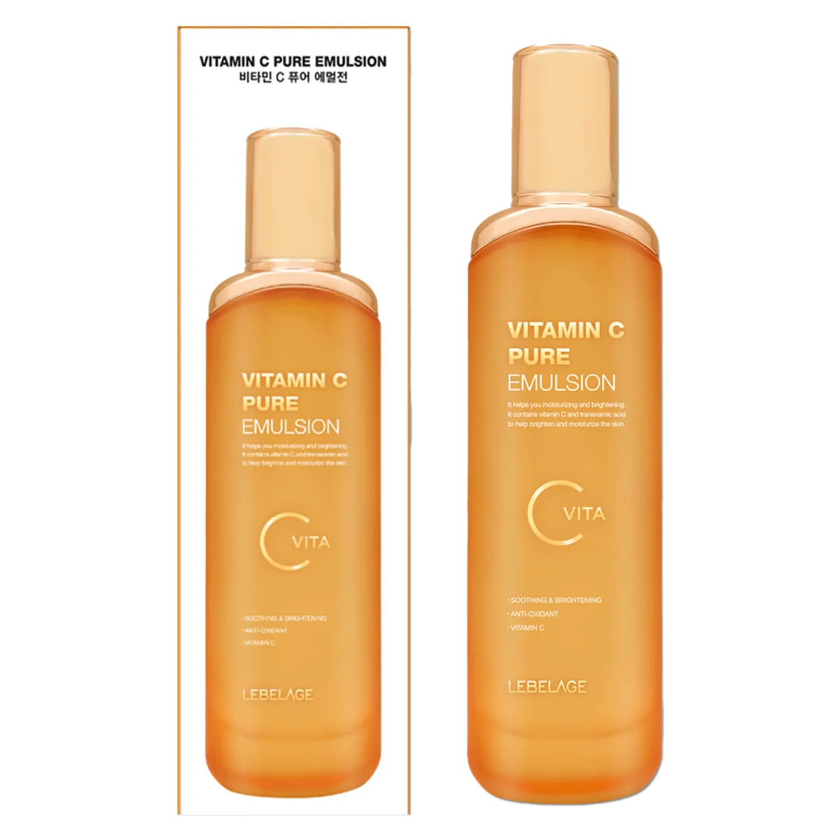 Emulsie pentru fata si gat cu Vitamina C si Acid Tranexamic, 120ml, Lebelage