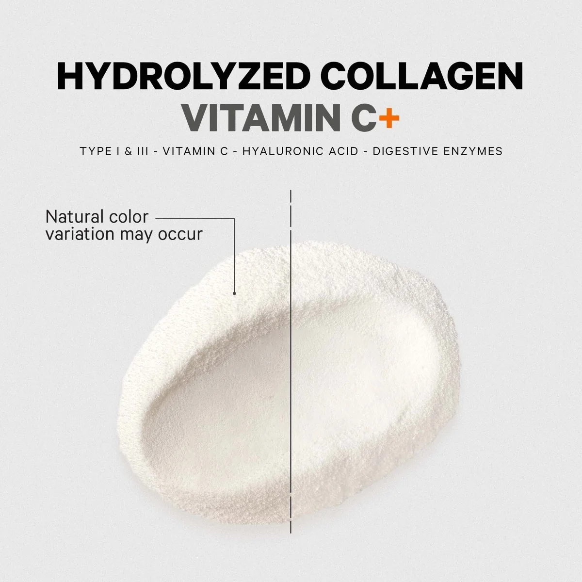 Collagen Vitamin C+ Colagen hidrolizat cu vitamina C si Acid Hialuronic, 283g, CodeAge