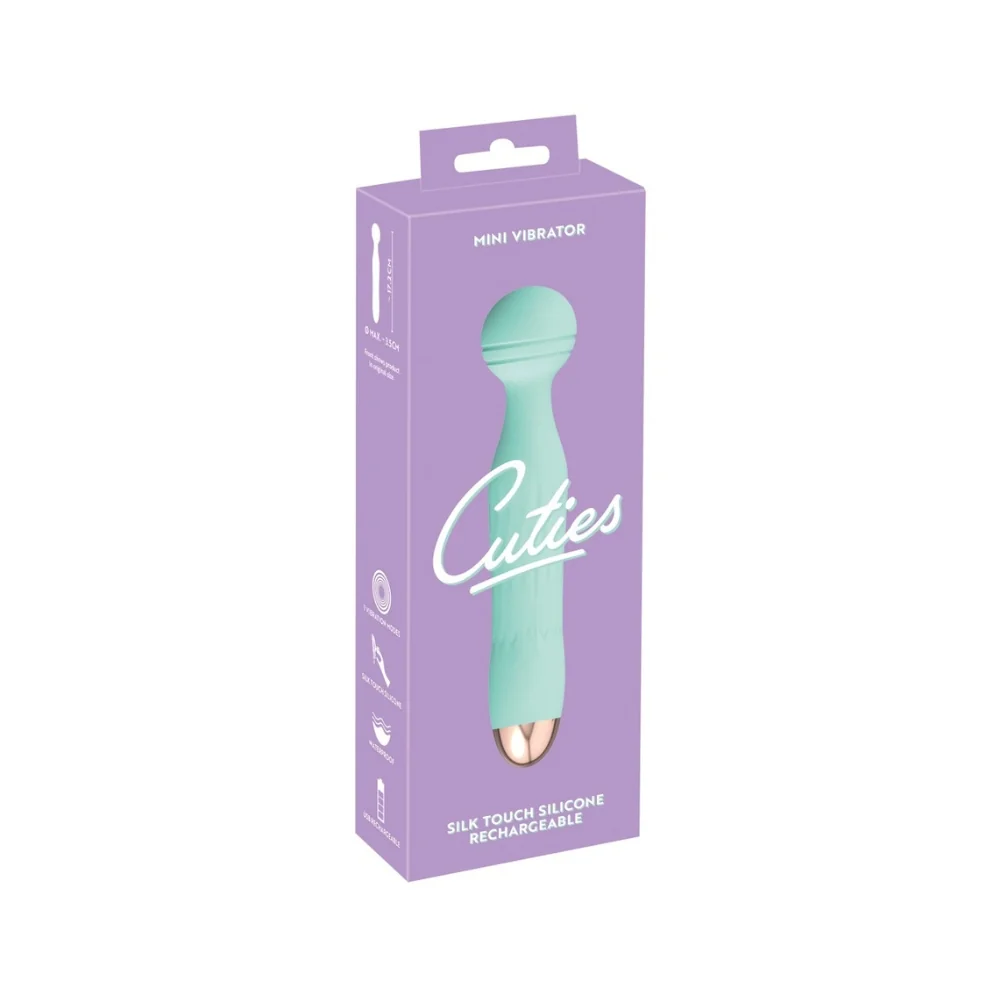Mini vibrator cu 7 moduri de vibratie turcoaz, 1 bucata, Cuties