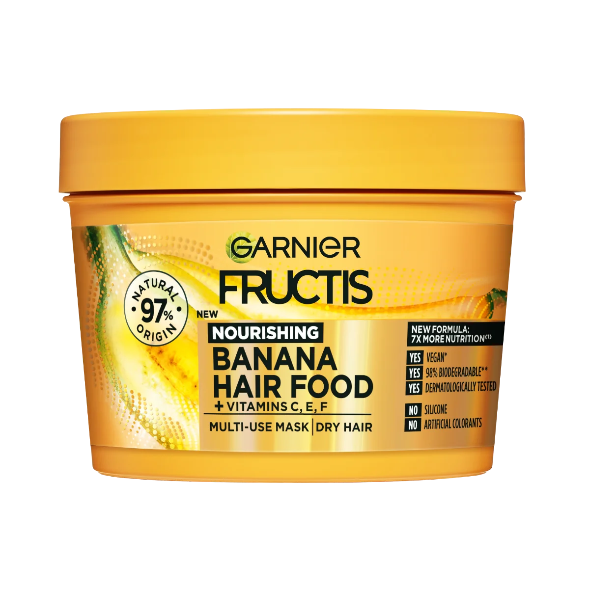 Masca hranitoare pentru parul uscat Hair Food Banana, 390ml, Fructis