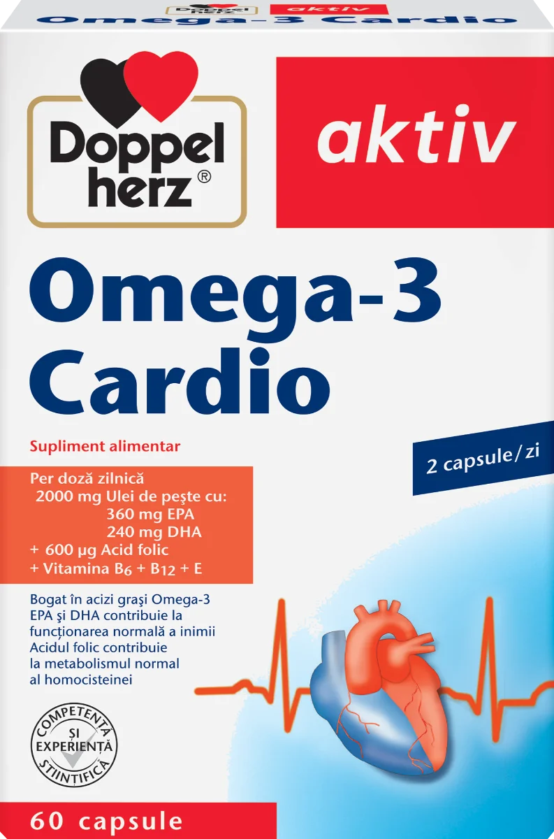 Omega-3 Cardio, 60 capsule, Doppelherz