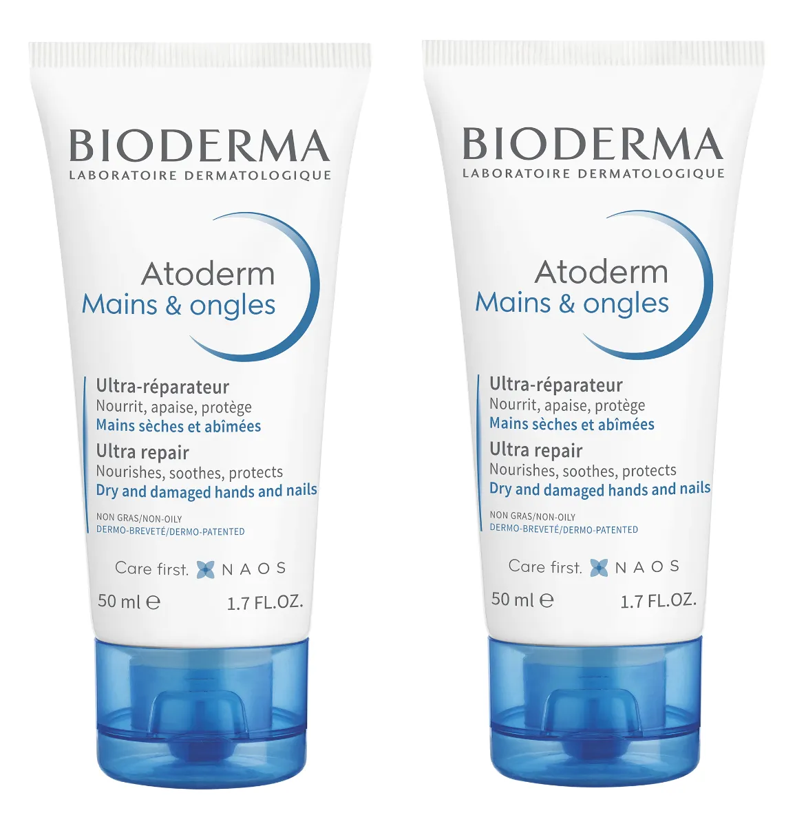 Pachet Crema de maini Atoderm pentru piele uscata 1+1 Gratuit, 2 x 50ml, Bioderma