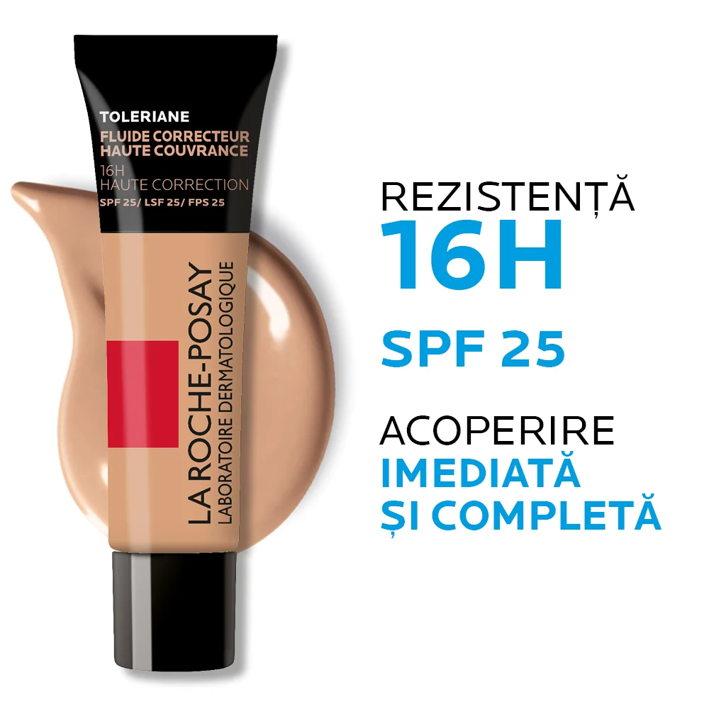 Fond de ten fluid corector cu SPF25 pentru piele sensibila Toleriane Nuanta 11, 30ml, La Roche-Posay