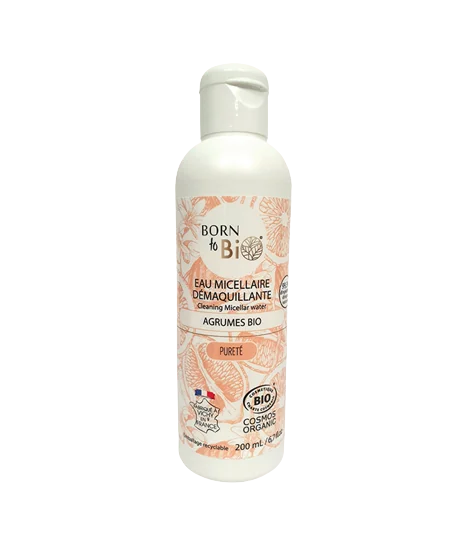Apa micelara bio pentru piele normala si uscata cu argan si migdale dulci, 200ml, Born to Bio