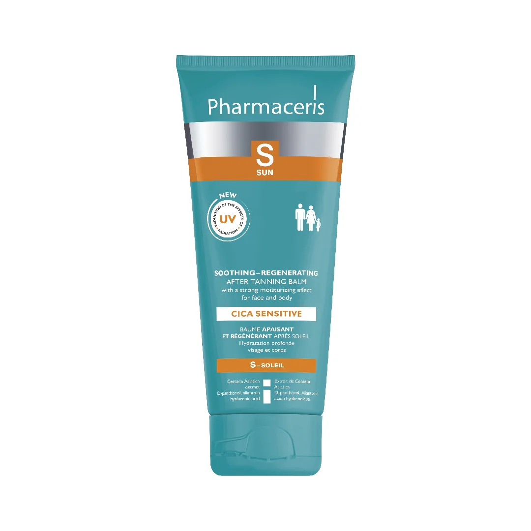 Balsam calmant si regenerant dupa plaja Cica Sensitive, 200ml, Pharmaceris