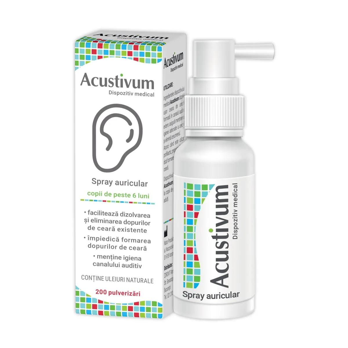 Spray auricular Acustivum, 20ml, Zdrovit