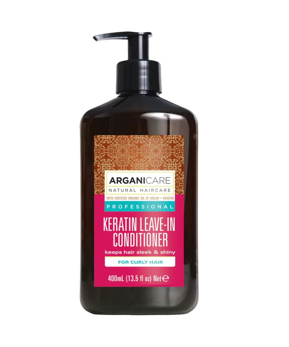 Balsam fara clatire cu keratina pentru par cret, 400ml, Arganicare